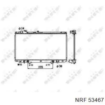 Радиатор 53467 NRF