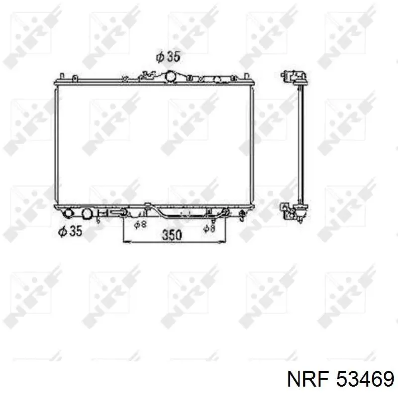 Радиатор 53469 NRF