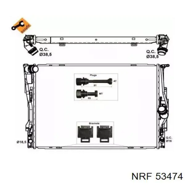 53474 NRF радиатор