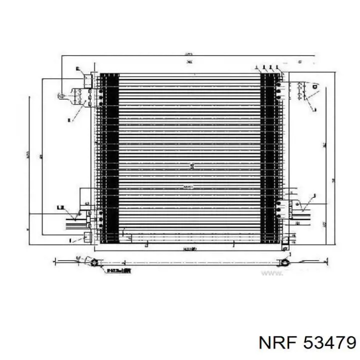 Радиатор 53479 NRF