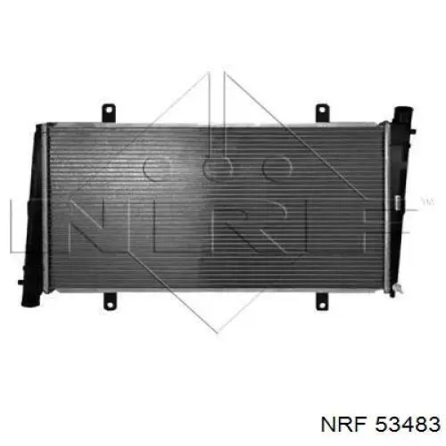 Radiador refrigeración del motor 53483 NRF