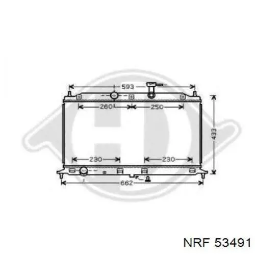 Купить 53491 NRF Радиатор водяной