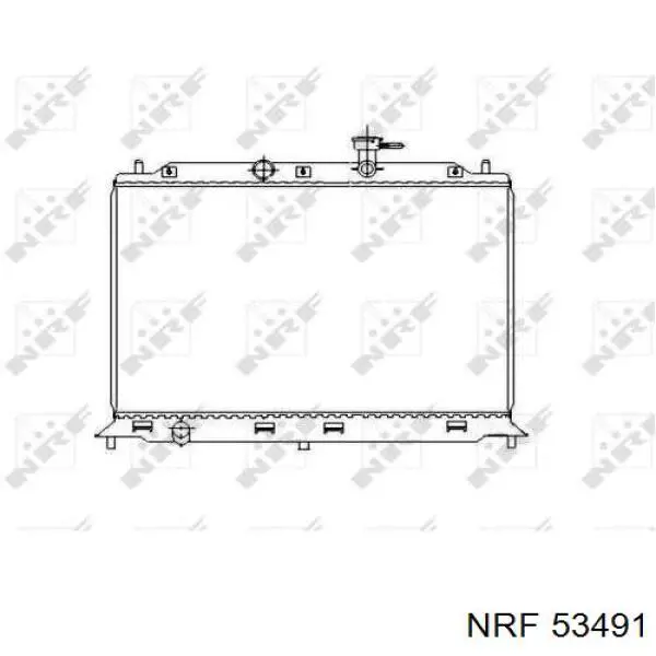 Radiador refrigeración del motor 53491 NRF