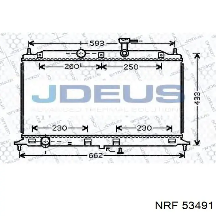 Радиатор охлаждения двигателя NRF 53491 цена, от 89.96 USD