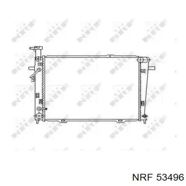 Радиатор 53496 NRF