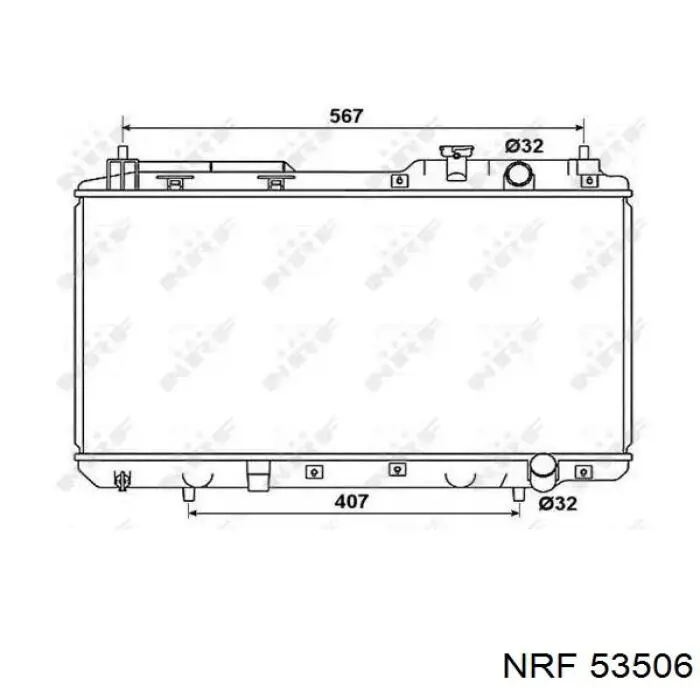 Радиатор 53506 NRF