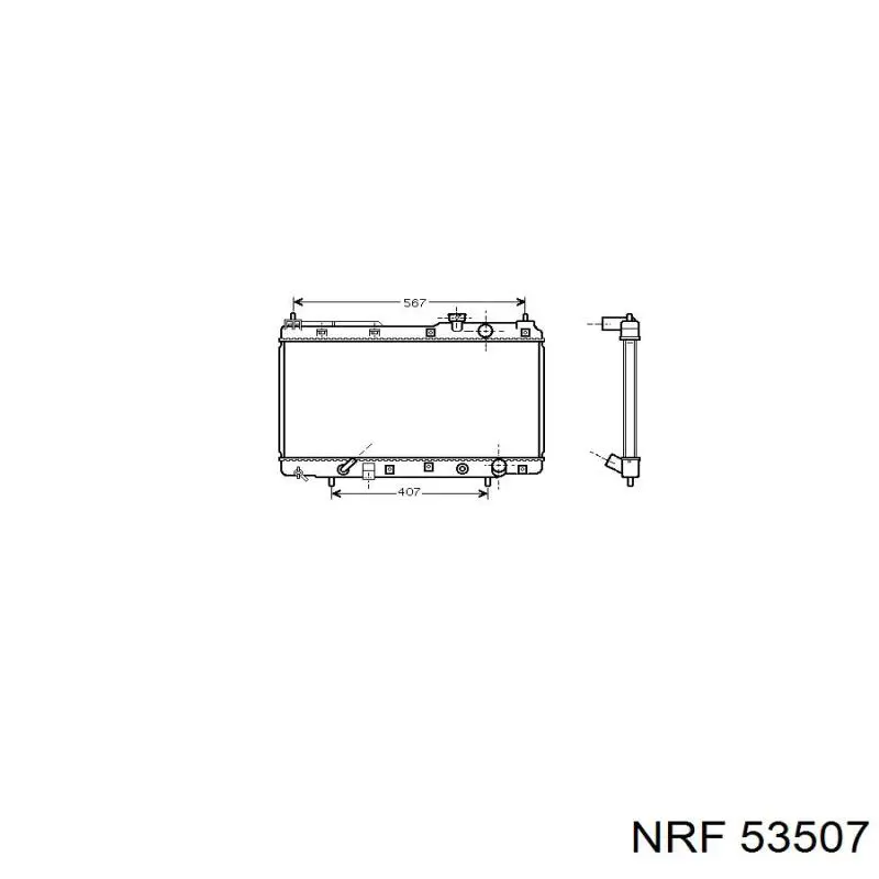 Купить 53507 NRF Радиатор водяной