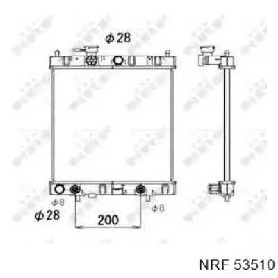 Радиатор 53510 NRF