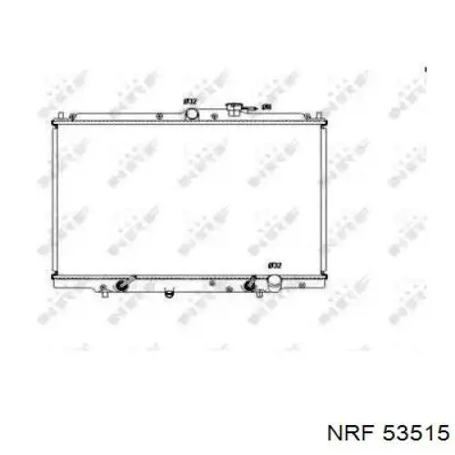 Radiador refrigeración del motor 53515 NRF