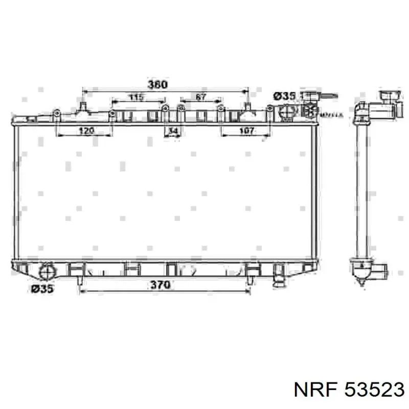 Радиатор 53523 NRF