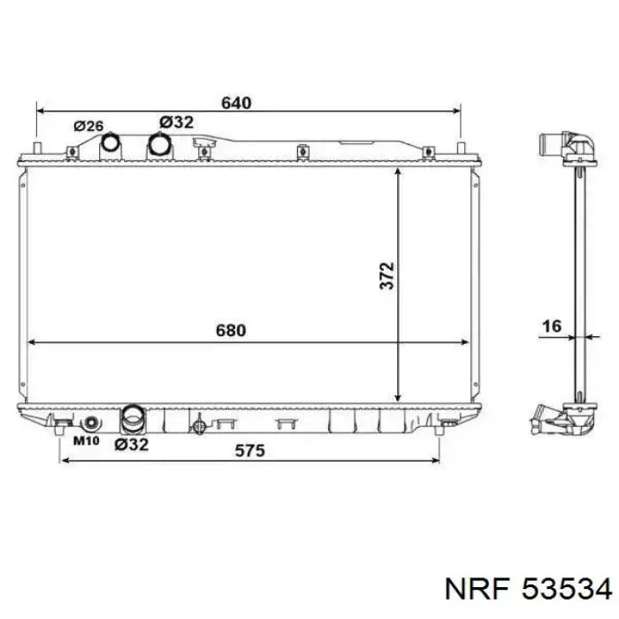53534 NRF радиатор