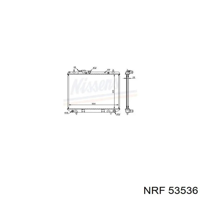 Радиатор охлаждения двигателя NRF 53536 цена, от 101.50 USD