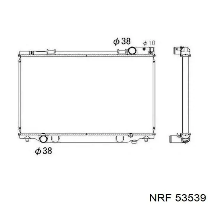 Купить 53539 NRF Радиатор водяной