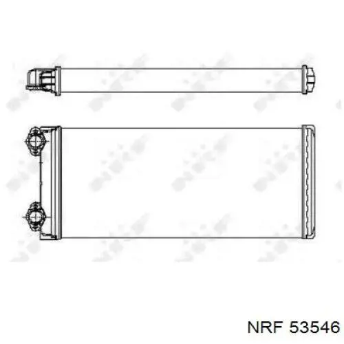 Радиатор печки 53546 NRF