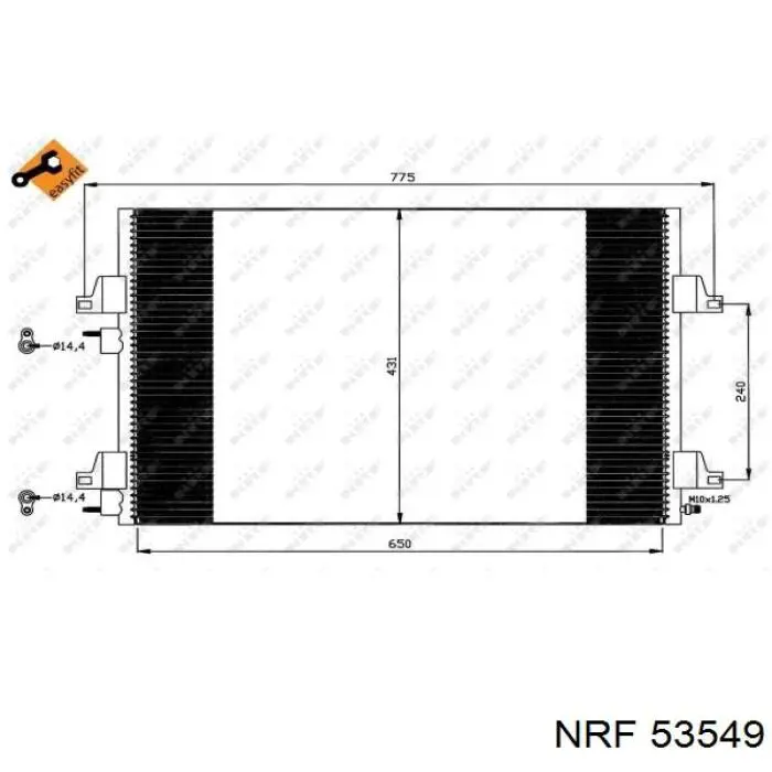 Радиатор печки 53549 NRF