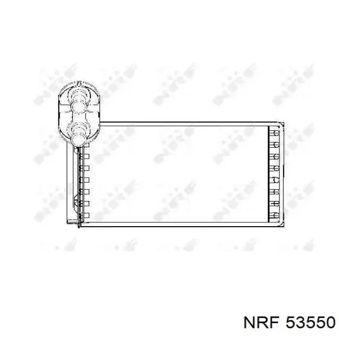 53550 NRF радиатор печки
