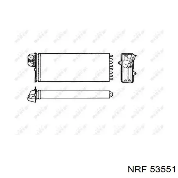 53551 NRF радиатор печки