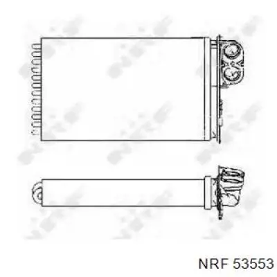 53553 NRF радиатор печки