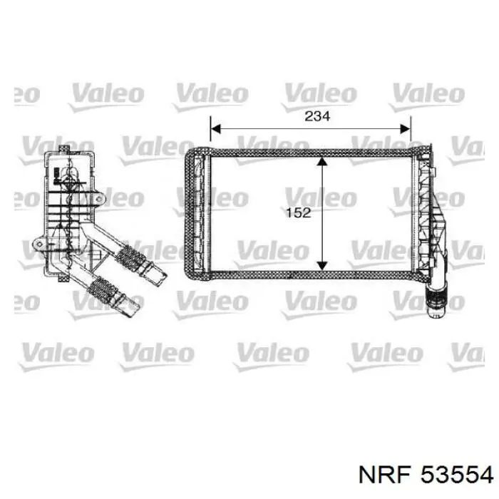 Купить 53554 NRF Радиатор печки