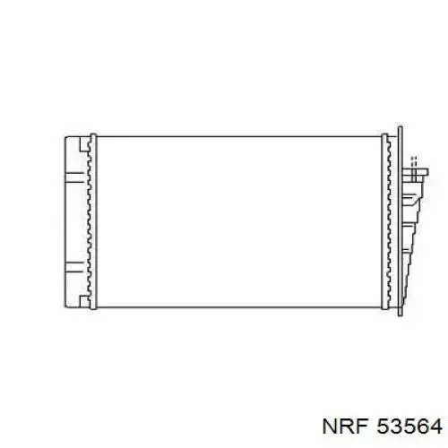 53564 NRF радиатор печки