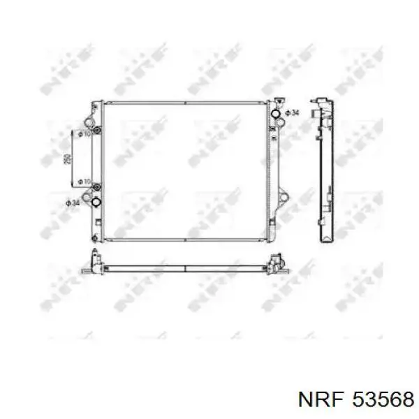 Радиатор 53568 NRF