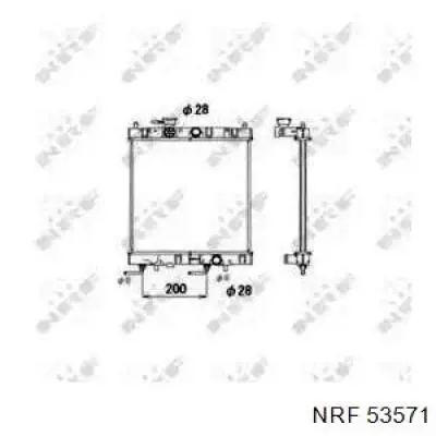 Радиатор кондиционера 53571 NRF