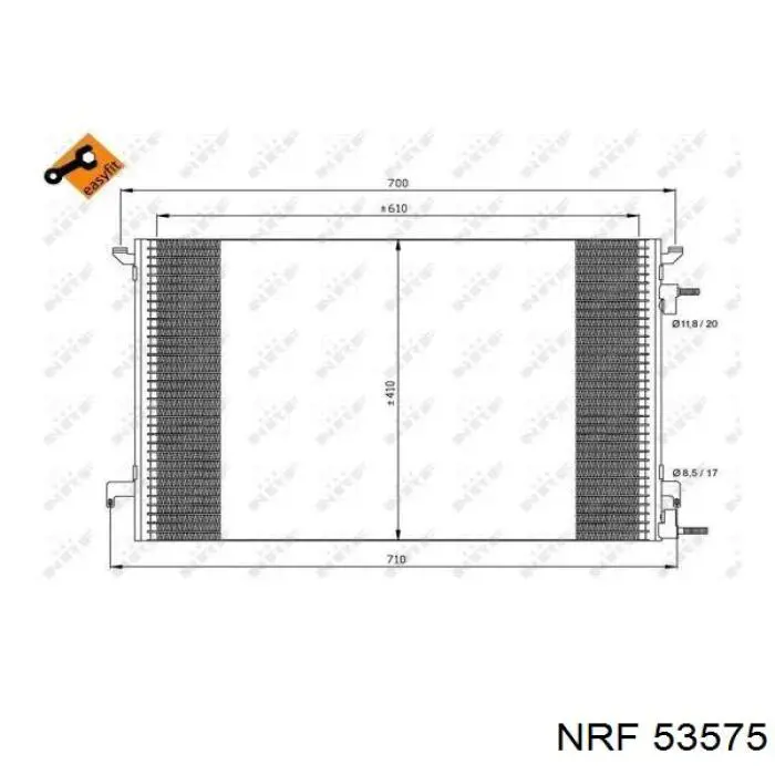 Радиатор охлаждения двигателя NRF 53575 цена, от 156.62 USD