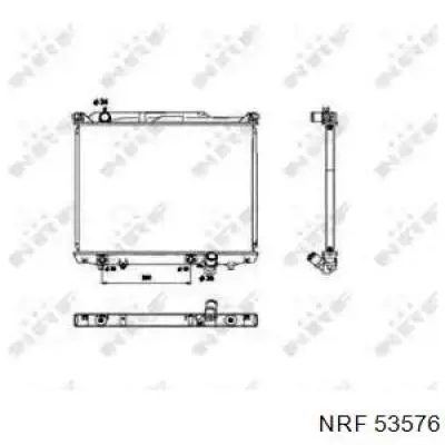 Радиатор охлаждения двигателя NRF 53576 цена, от 138.81 USD