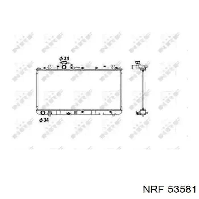 53581 NRF радиатор