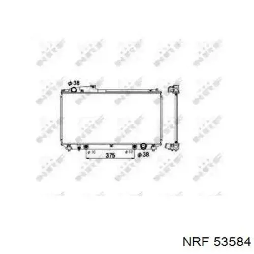 Радиатор 53584 NRF