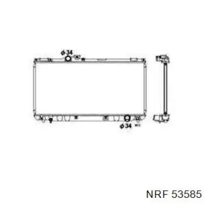 Радиатор 53585 NRF