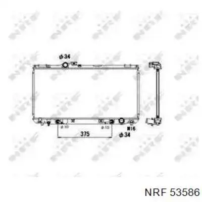 Радиатор 53586 NRF
