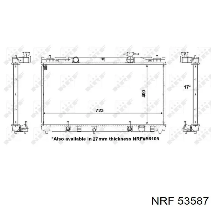 53587 NRF радиатор