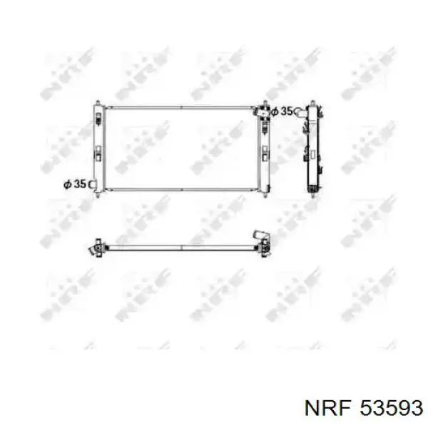 53593 NRF радиатор