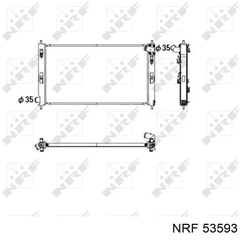 Радиатор охлаждения NRF 53593