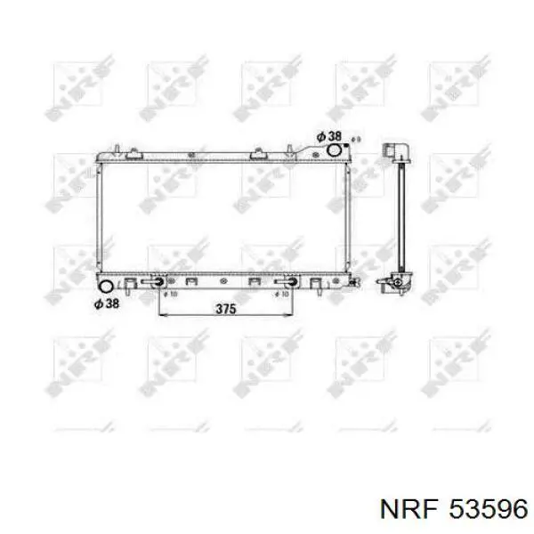 Радиатор 53596 NRF