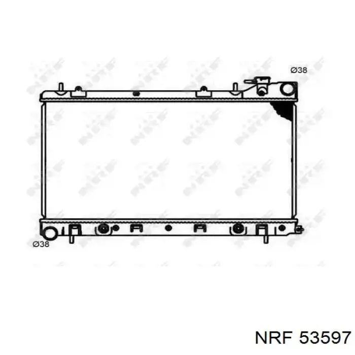 53597 NRF радиатор