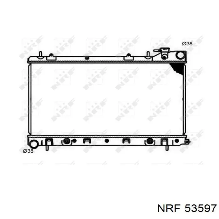 Радиатор охлаждения двигателя NRF 53597 цена, от 87.13 USD