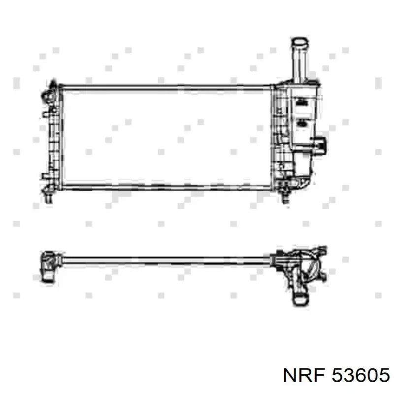 Купить 53605 NRF Радиатор водяной