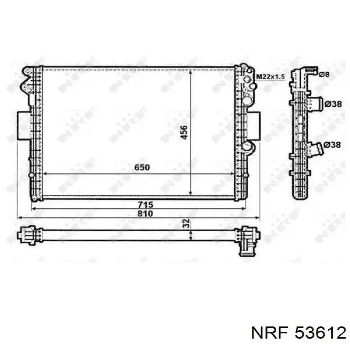 53612 NRF радиатор