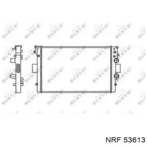 Радиатор 53613 NRF