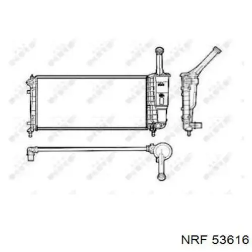 Радиатор 53616 NRF