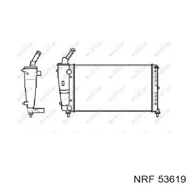 Радиатор 53619 NRF