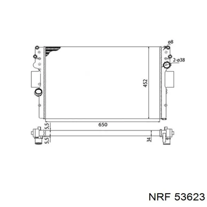 53623 NRF Радиатор основной