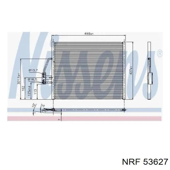 Радиатор охлаждения двигателя NRF 53627 цена, от 54.27 USD