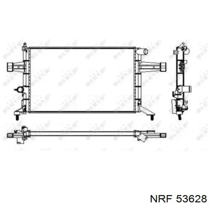 Радиатор 53628 NRF