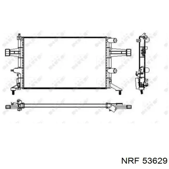 Радиатор 53629 NRF