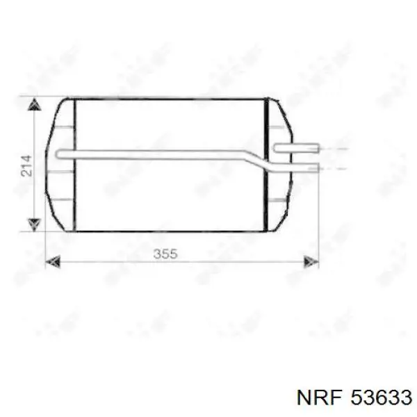 Радиатор печки 53633 NRF