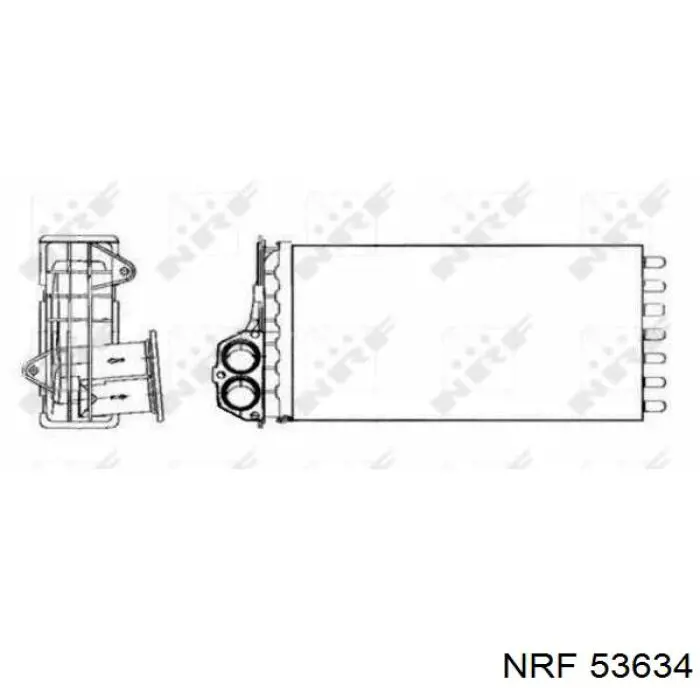 Купить 53634 NRF Радиатор печки