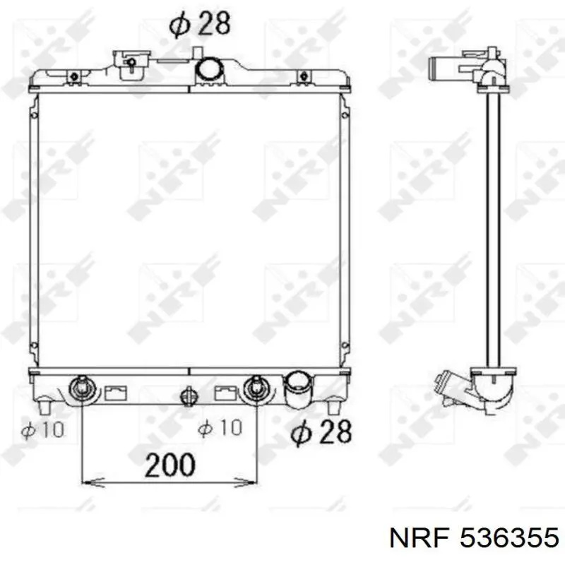 536355 NRF радиатор